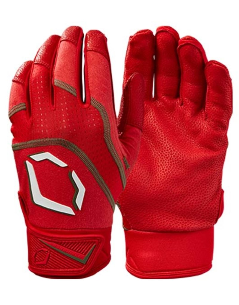 EvoShield Evoshield Adult Khaos Batting Gloves-Scarlet