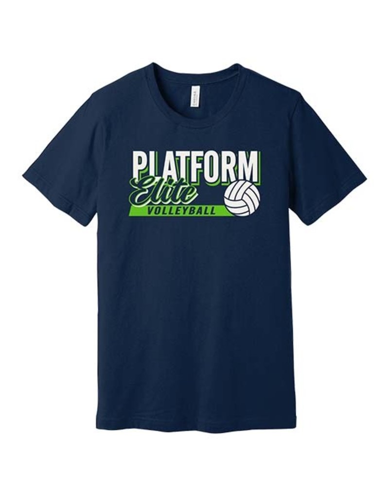 Platform Elite Bella+Canvas Short Sleeve Tee-Navy