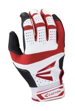 Easton Easton HS9 Hyperskin Batting Gloves-White/Red/Black-XL