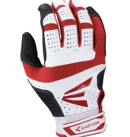 Easton Easton HS9 Hyperskin Batting Gloves-White/Red/Black-XL