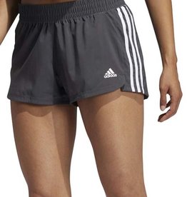 Adidas adidas Women's Pacer 3-Stripe Woven Short-Grey Six/White