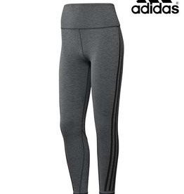 Adidas adidas Women's Versatility Train Icons 3 Stripe 7/8 Tight-Dark Grey Heather