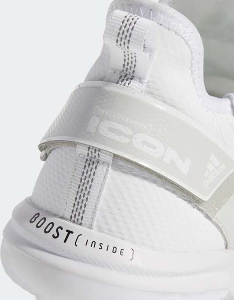 Adidas adidas Icon 7 Boost Baseball Cleat-Cloud White/Silver Metallic/Silver Metallic