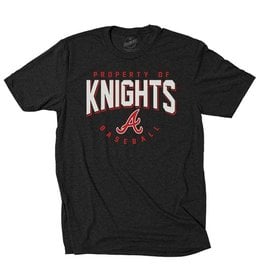 QC Area Knights Triblend Short Sleeve Tee-Black