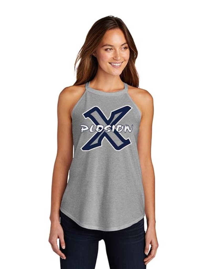 PV X-Plosion Women's Triblend Rocker Tank-Grey