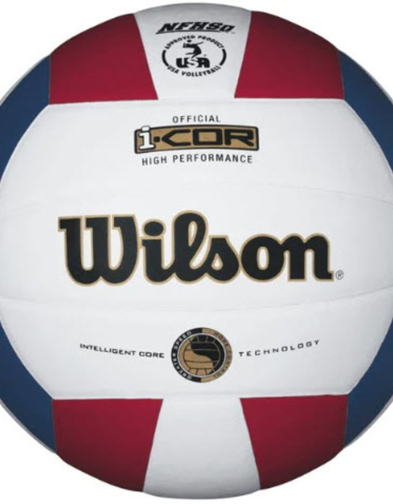 Wilson Wilson i-COR High Performance Game Volleyball White/Red/Blue
