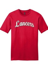 North Scott Lancers Vintage Print Premium Short Sleeve Tee-Red