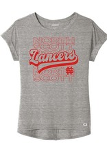 North Scott Lancers OGIO ® Ladies Luuma Cuffed Short Sleeve-Grey