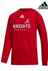 Adidas QC Area Knights Youth adidas Amplifier Long Sleeve Tee-Red