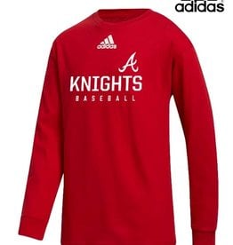 Adidas QC Area Knights Youth adidas Amplifier Long Sleeve Tee-Red