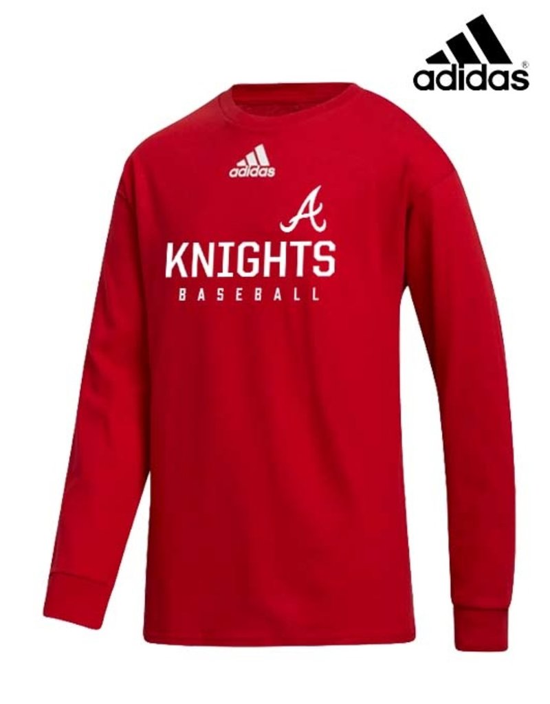 Adidas QC Area Knights Youth adidas Amplifier Long Sleeve Tee-Red