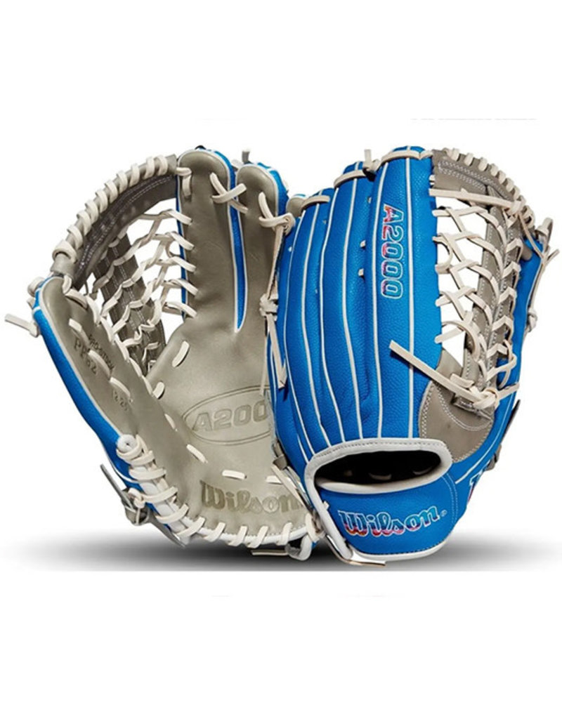 Wilson Wilson A2000 Love The Moment Series PF92  12.25" Baseball Outfield Glove Pedroia Fit  - Autism Speaks Blue/Grey