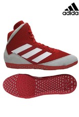 Adidas Adidas Mat Wizard 5 Wrestling Shoes-Red/Grey/White
