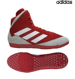 Adidas Adidas Mat Wizard 5 Wrestling Shoes-Red/Grey/White