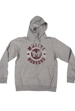 Moline Maroons Premium Hooded Sweatshirt-Grey