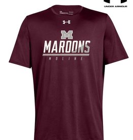 Under Armour Moline Maroons Under Armour Short Sleeve Locker T-Maroon