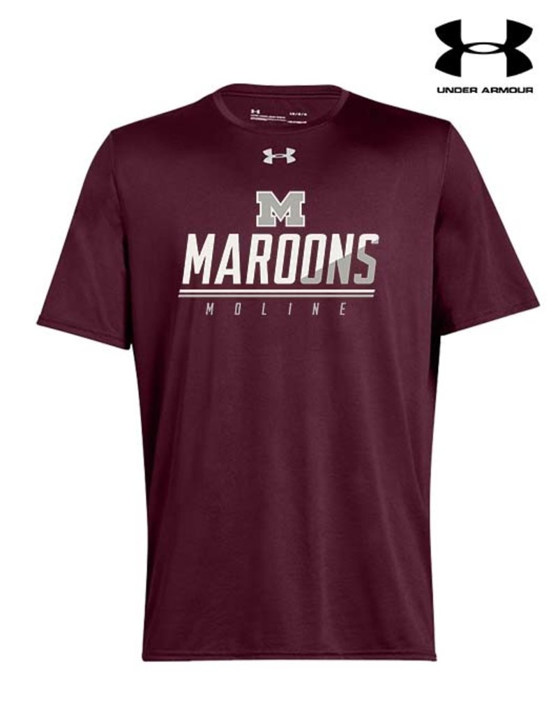 Under Armour Moline Maroons Under Armour Short Sleeve Locker T-Maroon