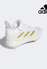 Adidas Adidas Adizero Afterburner NWV metal baseball shoes/Cleats White/Gold Metalic