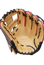 Wilson Wilson A2000 PF88 Super Snakeskin 11.25" Infield Glove Baseball Glove - Right Hand Throw  -Grey/Blonde w/red lacing