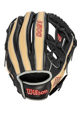 Wilson Wilson A500 11.5" youth Baseball Glove - Black/Blond/Red - Left  Hand Throw