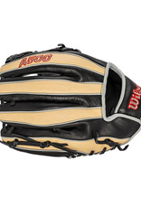 Wilson Wilson A500 11.5" youth Baseball Glove - Black/Blond/Red - Left  Hand Throw