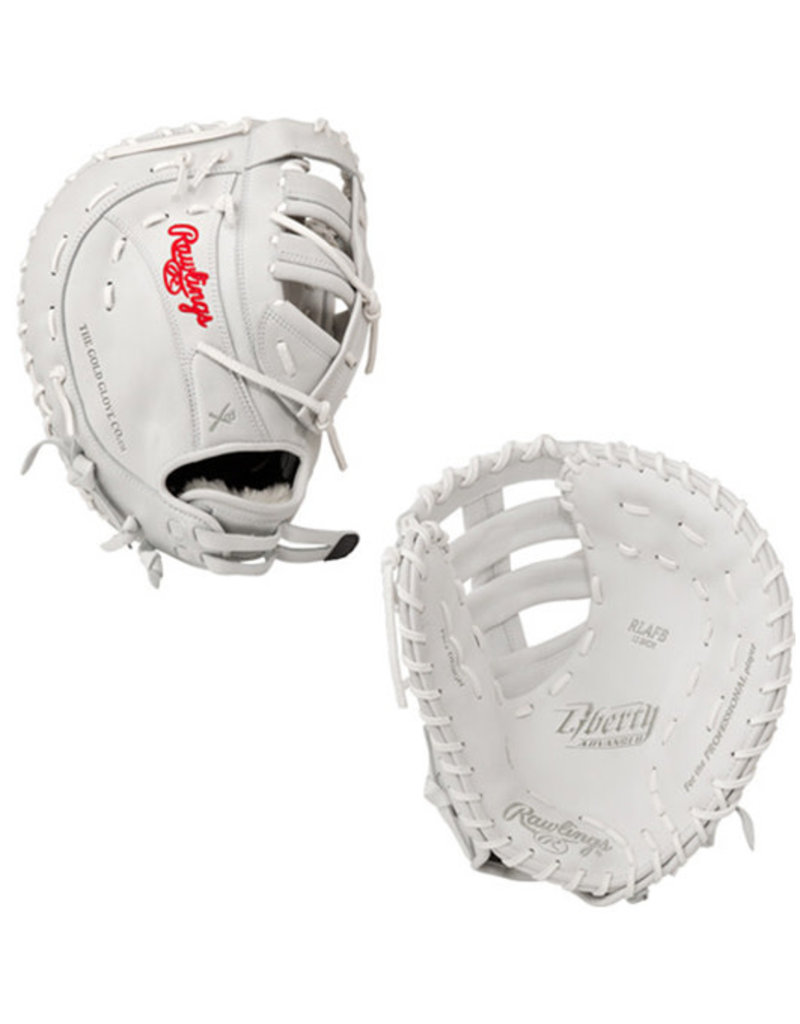 Rawlings Rawlings Liberty Advanced 13" Fastpitch Softball First base Mitt (glove)- Right Hand throw WHITE