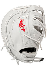 Rawlings Rawlings Liberty Advanced 13" Fastpitch Softball First base Mitt (glove)- Left Hand throw WHITE