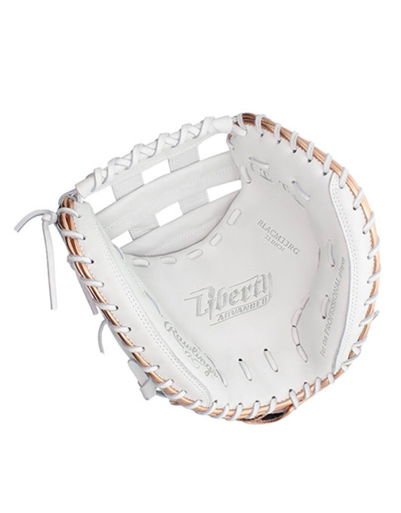 Rawlings Rawlings Liberty Advanced 33" Fastpitch Softball Catcher's Mitt (glove)- Right Hand throw WHITE