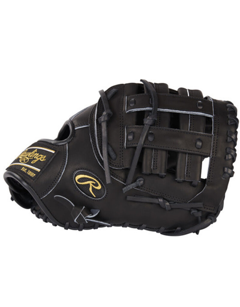 Rawlings Rawlings Heart of the Hide 12.5" Baseball First Base Mitt Baseball Glove Left Hand Throw BLACK