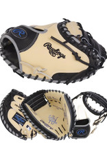 Rawlings Rawlings Heart of the Hide 1 piece solid web  33" Catchers mitt - right hand throw Black/Camel