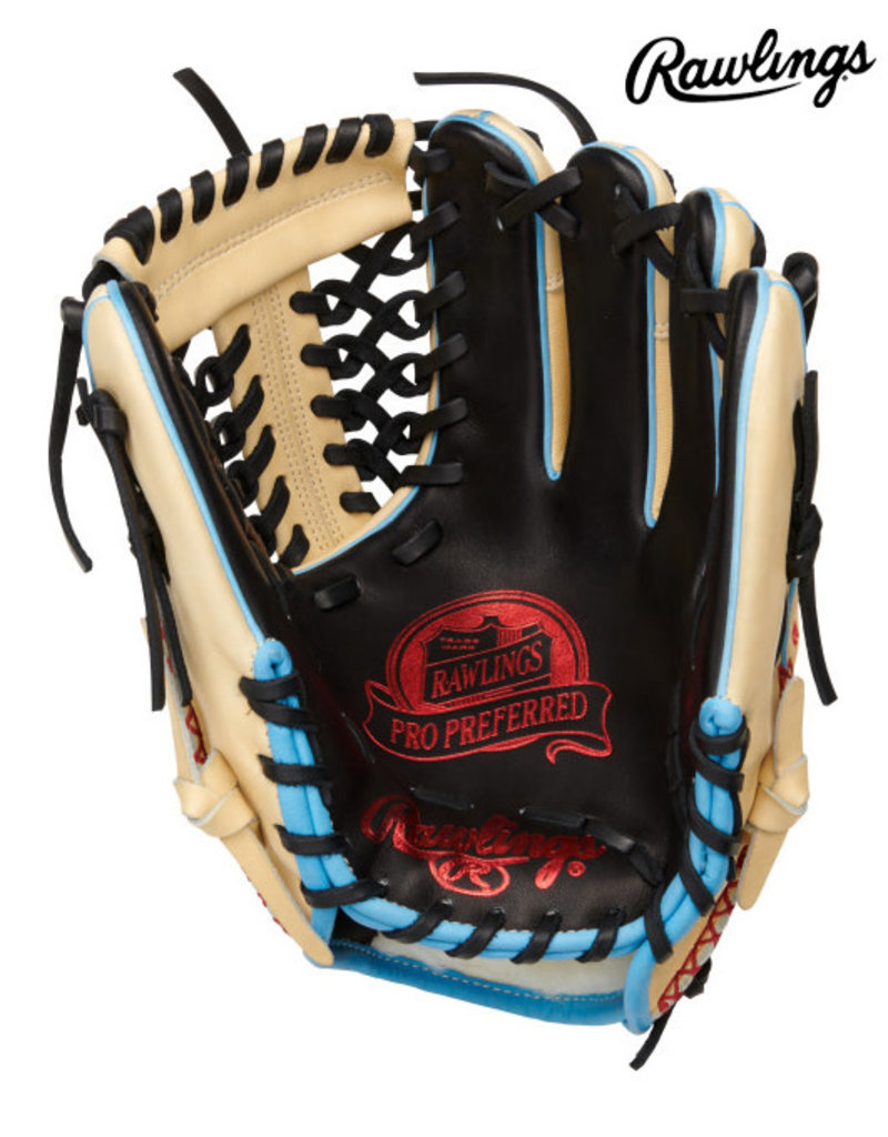 Rawlings Rawlings Pro Preferred 11.50" Infield/Pitcher baseball Glove  Left Hand Throw Blonde | Blue Welting | Black Lacing