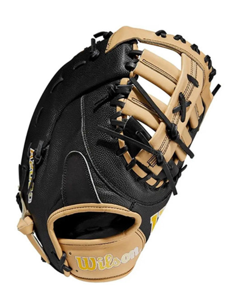 Wilson Wilson A2000 SuperSkin 1679 12.5" First Base Mitt - Black & Blonde  Right Hand Throw