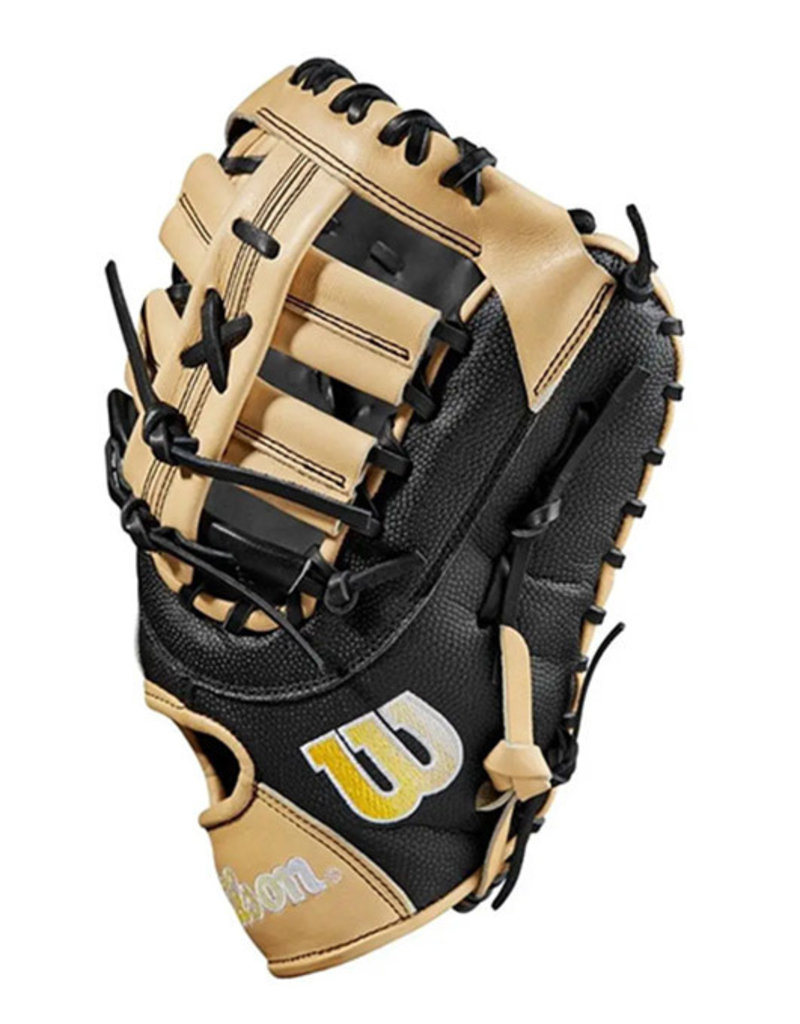 Wilson A2000 SuperSkin 1679 12.5 First Base Mitt - Black & Blonde Right  Hand Throw - Temple's Sporting Goods