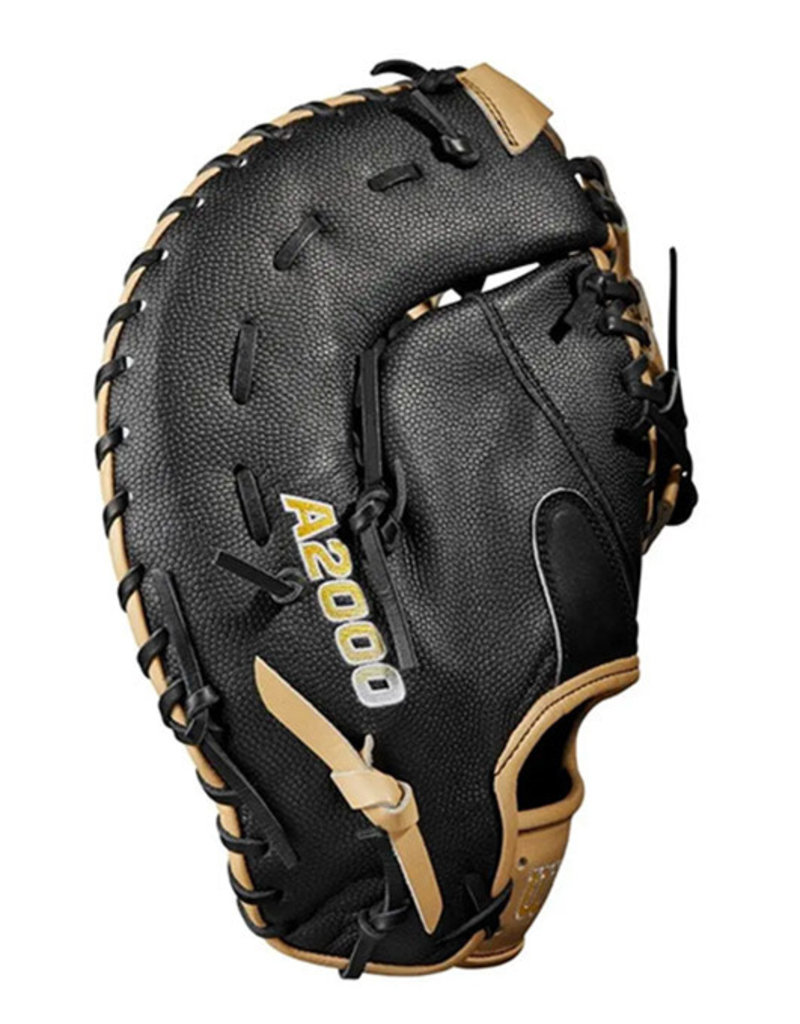 Wilson Wilson A2000 SuperSkin 1679 12.5" First Base Mitt - Black & Blonde  Right Hand Throw