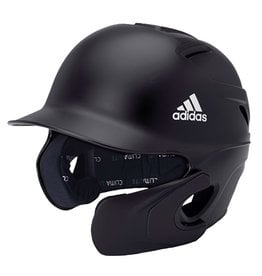Adidas Adidas C-Flap Matte Finish baseball batting helmet - Black   6 1/2"-7 1/8"