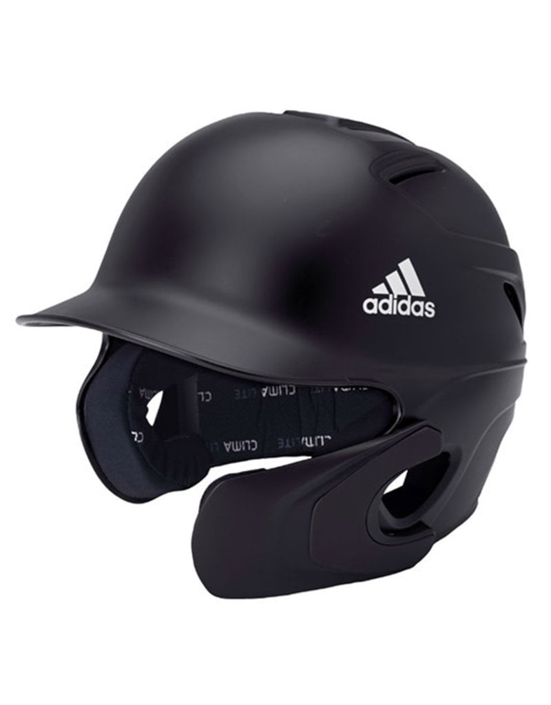 Adidas Adidas C-Flap Matte Finish baseball batting helmet - Black   6 1/2"-7 1/8"