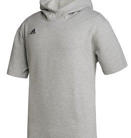 Adidas Adidas ICON short sleeve hoodie - Medium Grey Heather