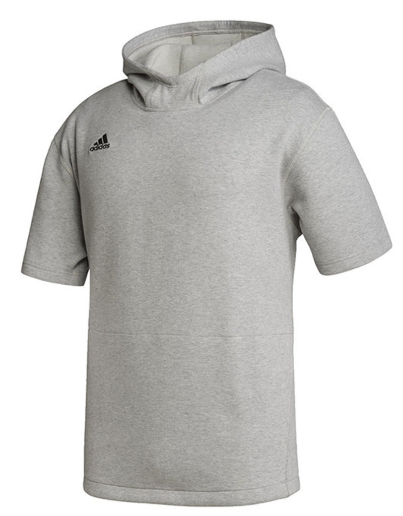 Adidas Adidas ICON short sleeve hoodie - Medium Grey Heather