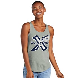 Adcraft PV X-Plosion Softball District Women's Relaxed Tri Blend Relaxed Tank-Heathered Grey