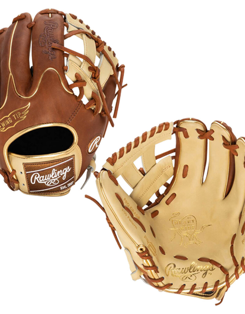 Rawlings Heart of the Hide 11.75 Pro V Web Fielders Glove Right Hand Throw  - Temple's Sporting Goods