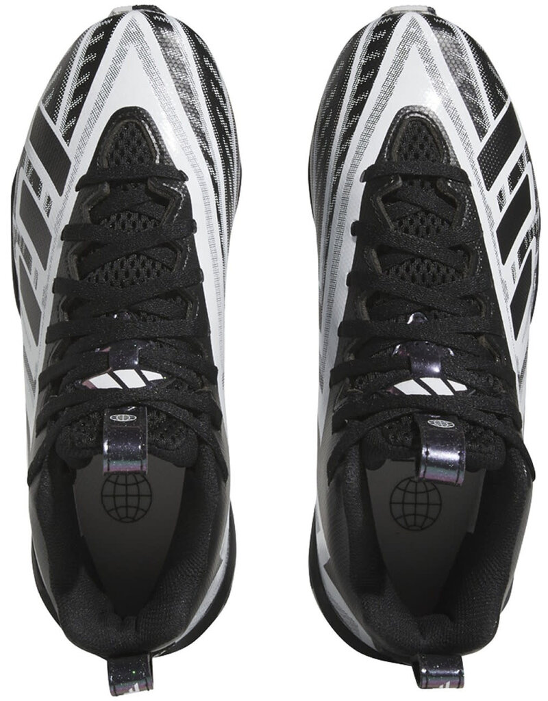 Adidas Adidas SPARK MID 23 Youth Molded Football Cleats/shoes White/Black