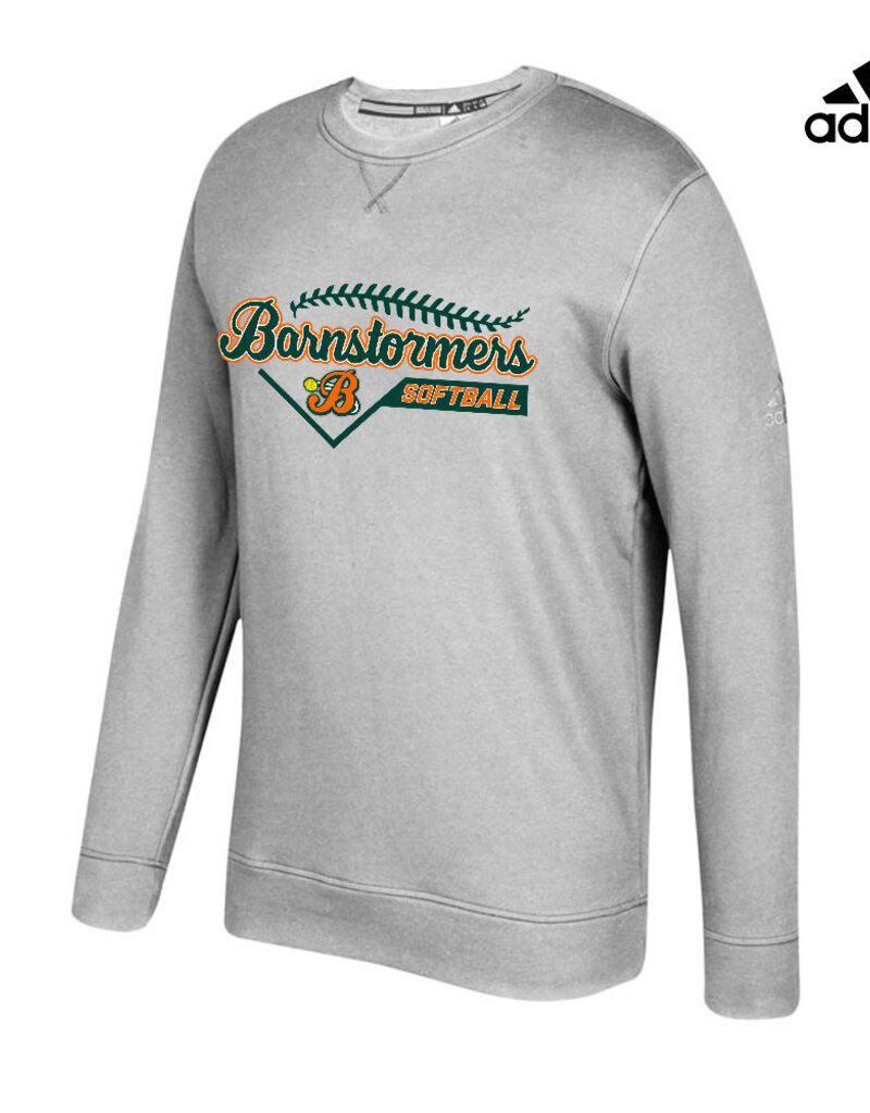 Adcraft Barnstormer Softball Adidas Fleece Unisex Crew-Medium Grey