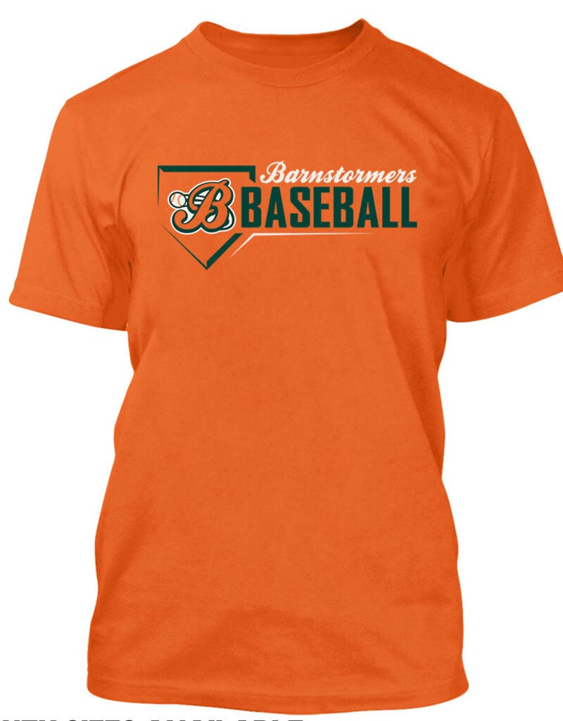 Adcraft Barnstormer Baseball Unisex Basic Short Sleeve Tee-Orange
