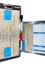 Basketball Dry Erase Coaches Clip Board - 10"x 16" Full Court Illustration