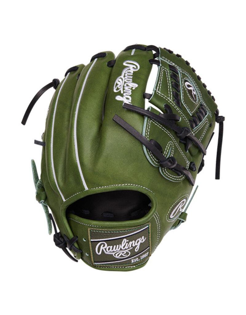 Rawlings Heart of the Hide 11 3/4 Military Green Infielder's Baseball  Glove - Right Hand Throw - Temple's Sporting Goods