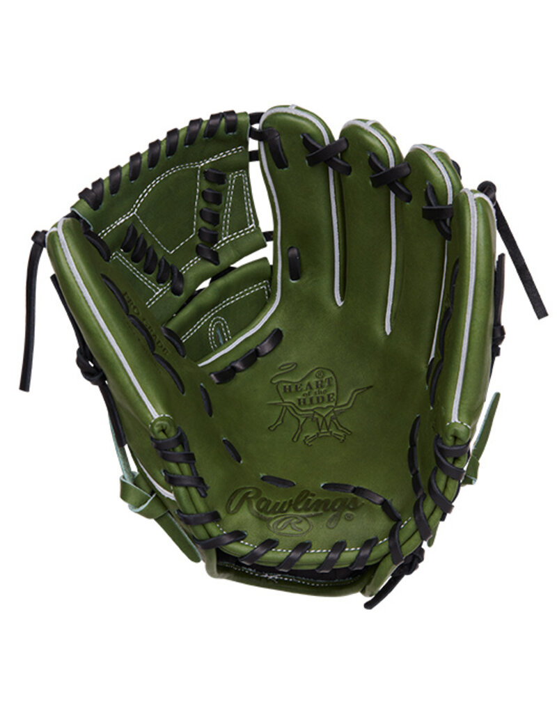 Rawlings Rawlings Heart of the Hide 11 3/4" Military Green Infielder's Baseball Glove  - Left Hand Throw