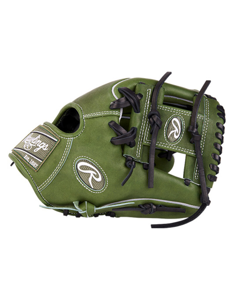 Rawlings Rawlings Heart of the Hide 11 1/2" Military Green Infielder's Baseball Glove  - Right Hand Throw