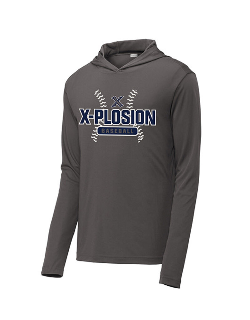 Adcraft Xplosion BB Sport-Tek Sport-Wick Men/Youth CamoHex Fleece Colorblack Hooded Pullover-Dark