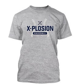 Adcraft Xplosion BB Unisex Basic Short Sleeve Tee-Grey