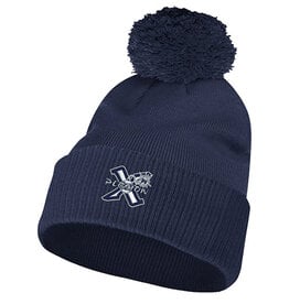 Adidas Xplosion SB Adidas Solid Cuffed Knit Pom Beanie-Navy